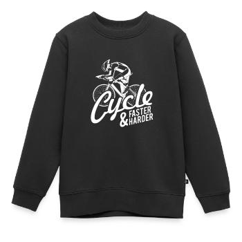 Radsport Radsport Radsport Radsport Radsport - Kinder Premium Organic Sweatshirt - Schwarz - Vorne - AI Model Kid Female (0cm)