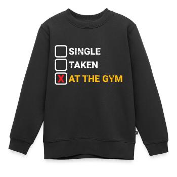 Salle de sport prise individuellement - Sweat Premium enfant bio - noir - Devant - AI Model Kid Female (0cm)