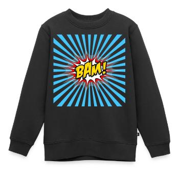 Masque facial Gamer Jeu de jeux de style comique - Sweat Premium enfant bio - noir - Devant - AI Model Kid Female (0cm)