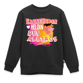 Erzieherin - Kinder Premium Organic Sweatshirt - Schwarz - Vorne - AI Model Kid Female (0cm)