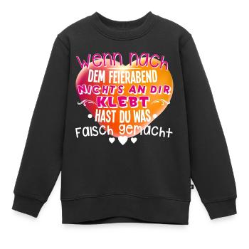 Erzieherin - Kinder Premium Organic Sweatshirt - Schwarz - Vorne - AI Model Kid Female (0cm)