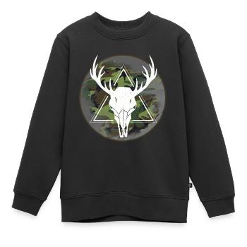 Jäger Jagen - Kinder Premium Organic Sweatshirt - Schwarz - Vorne - AI Model Kid Female (0cm)
