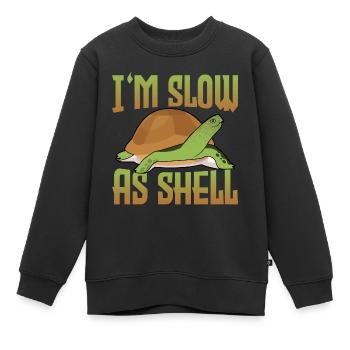 Tortue tortue - Sweat Premium enfant bio - noir - Devant - AI Model Kid Female (0cm)