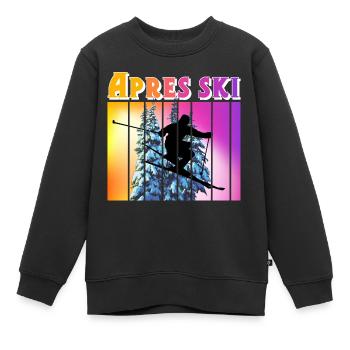 Apres Ski - Kinder Premium Organic Sweatshirt - Schwarz - Vorne - AI Model Kid Female (0cm)