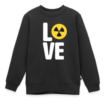 Nuklear Radioaktivität Röntgenstrahlen Atomkraft - Kinder Premium Organic Sweatshirt - Schwarz - Vorne - AI Model Kid Female (0cm)