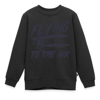 Voler dans les airs - Sweat Premium enfant bio - noir - Devant - AI Model Kid Female (0cm)