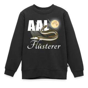 Aal Flüsterer - Vollmond - Kinder Premium Organic Sweatshirt - Schwarz - Vorne - AI Model Kid Female (0cm)