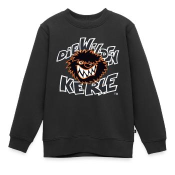 Die Wilden Kerle Logo - Kinder Premium Organic Sweatshirt - Schwarz - Vorne - AI Model Kid Female (0cm)