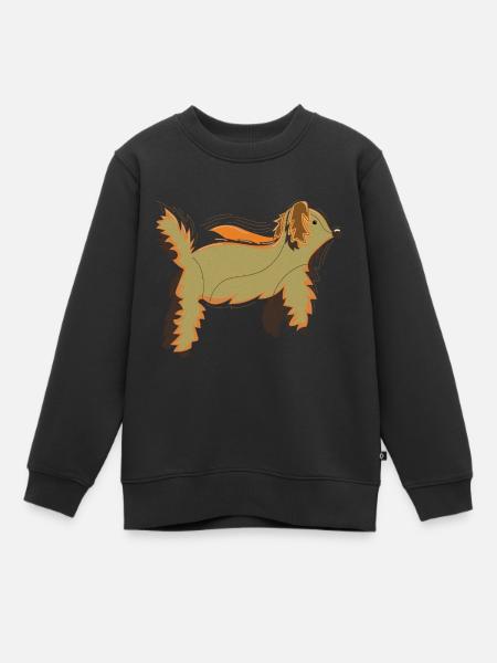 Fluffy Dog Bearlike Kreatur - Kinder Premium Organic Sweatshirt - Schwarz