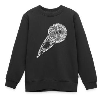 Musicien - Sweat Premium enfant bio - noir - Devant - AI Model Kid Female (0cm)