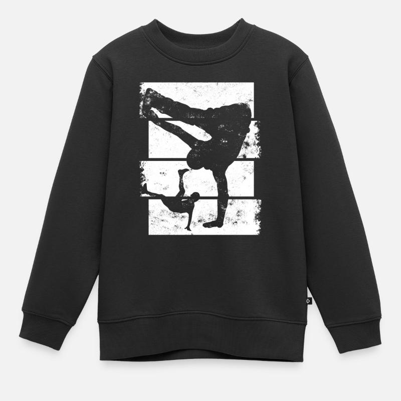 Breakdancer - Sweat Premium enfant bio - noir