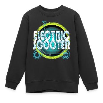 Electricscooter Faster Harder Escooter - Sweat Premium enfant bio - noir - Devant - AI Model Kid Female (0cm)