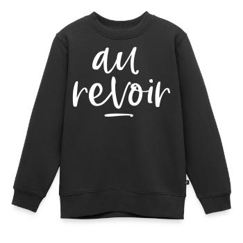Au revoir adieu cadeau petite amie - Sweat Premium enfant bio - noir - Devant - AI Model Kid Female (0cm)