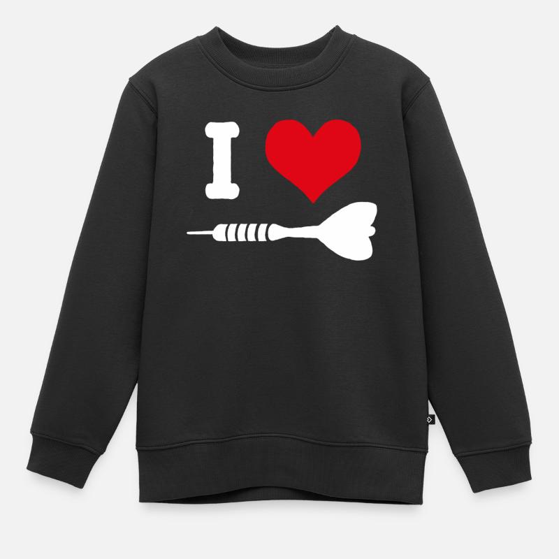 J'aime les fléchettes fléchettes fléchettes fléchette fléchette fléchette - Sweat Premium enfant bio - noir