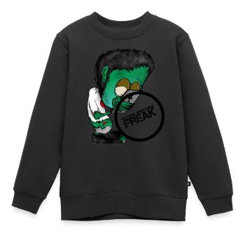 Handy-Zombie - Kinder Premium Organic Sweatshirt - Schwarz - Vorne - AI Model Kid Female (0cm)