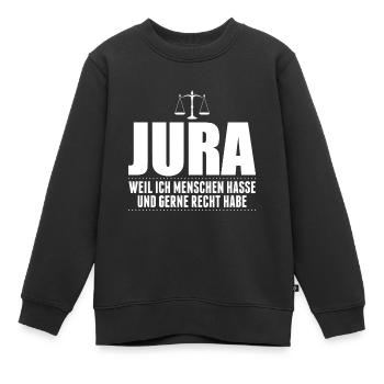 Anwalt - Kinder Premium Organic Sweatshirt - Schwarz - Vorne - AI Model Kid Female (0cm)