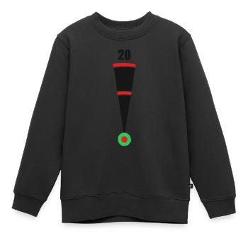 Dart Triple 20 180 Darts Darten - Kinder Premium Organic Sweatshirt - Schwarz - Vorne - AI Model Kid Female (0cm)