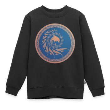 Nautilus Delfin - Kinder Premium Organic Sweatshirt - Schwarz - Vorne - AI Model Kid Female (0cm)