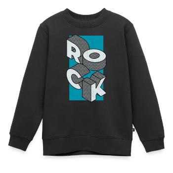 Jupe turquoise - Sweat Premium enfant bio - noir - Devant - AI Model Kid Female (0cm)