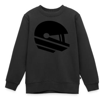 Rennfahrer - Kinder Premium Organic Sweatshirt - Schwarz - Vorne - AI Model Kid Female (0cm)