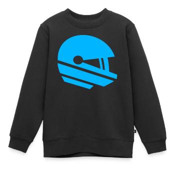 Rennfahrer - Kinder Premium Organic Sweatshirt - Schwarz - Vorne - AI Model Kid Female (0cm)
