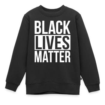 Black Lives Matter - Sweat Premium enfant bio - noir - Devant - AI Model Kid Female (0cm)