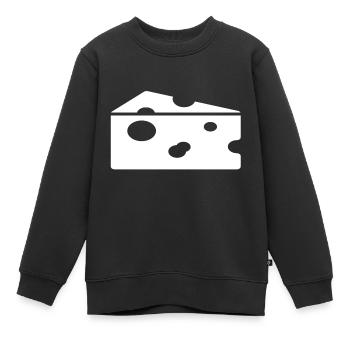 fromage - Sweat Premium enfant bio - noir - Devant - AI Model Kid Female (0cm)