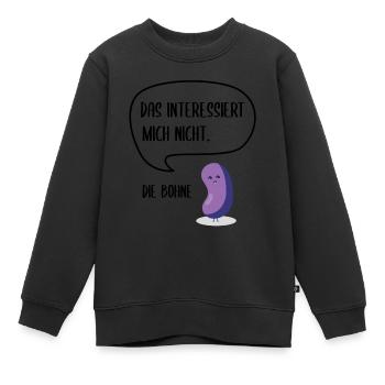 Das interessiert mich nicht. - Die Bohne - Kinder Premium Organic Sweatshirt - Schwarz - Vorne - AI Model Kid Female (0cm)