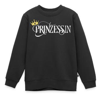 Prinzessin - Kinder Premium Organic Sweatshirt - Schwarz - Vorne - AI Model Kid Female (0cm)