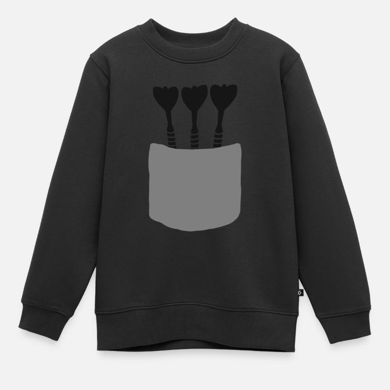 Fléchettes fléchettes fléchettes fléchettes fléchettes cadeau - Sweat Premium enfant bio - noir