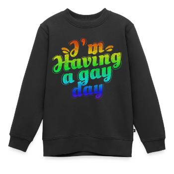 LGBT Lesbisch Pride - Kinder Premium Organic Sweatshirt - Schwarz - Vorne - AI Model Kid Female (0cm)