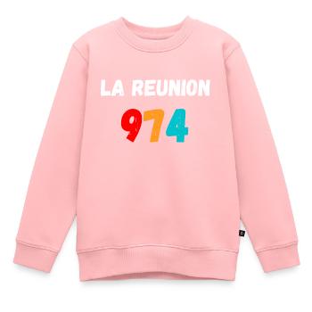 DIE SITZUNG 974 - Kinder Premium Organic Sweatshirt - Rosa - Vorne - AI Model Kid Female (0cm)