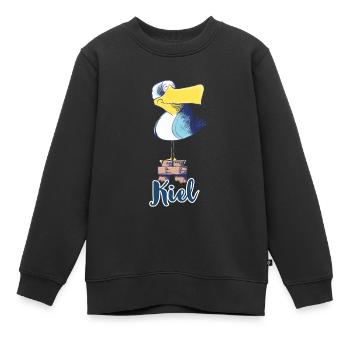 Freche Kiel Möwe - Kinder Premium Organic Sweatshirt - Schwarz - Vorne - AI Model Kid Female (0cm)