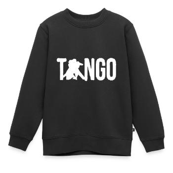 logo de tango - Sweat Premium enfant bio - noir - Devant - AI Model Kid Female (0cm)
