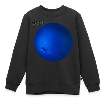 Neptune Neptun Sol System - Kinder Premium Organic Sweatshirt - Schwarz - Vorne - AI Model Kid Female (0cm)