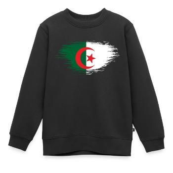 Algerien - Kinder Premium Organic Sweatshirt - Schwarz - Vorne - AI Model Kid Female (0cm)