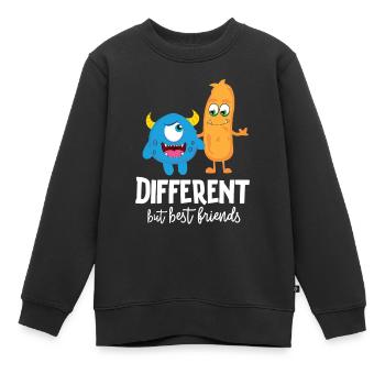 Freunde mit unterschieden Monster - Kinder Premium Organic Sweatshirt - Schwarz - Vorne - AI Model Kid Female (0cm)