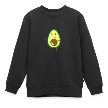Avocado - Kinder Premium Organic Sweatshirt - Schwarz - Vorne - AI Model Kid Female (0cm)