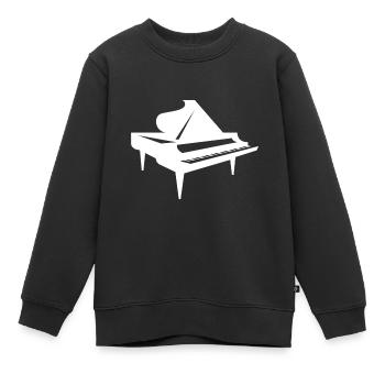 Piano Piano Ailes - Sweat Premium enfant bio - noir - Devant - AI Model Kid Female (0cm)