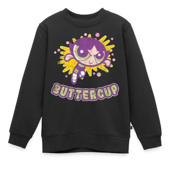 Les Supers Nanas Rebelle Vintage - Sweat Premium enfant bio - noir - Devant - AI Model Kid Female (0cm)