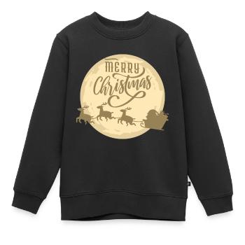 Joyeux Noël - Noël - Sweat Premium enfant bio - noir - Devant - AI Model Kid Female (0cm)