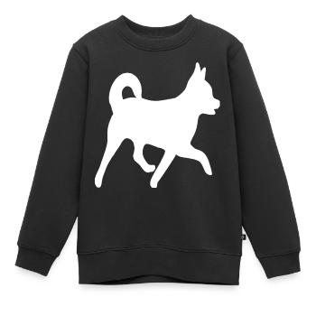 Hund Chihuahua Yorkshire Terrier Mischling Chorkie - Kinder Premium Organic Sweatshirt - Schwarz - Vorne - AI Model Kid Female (0cm)