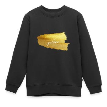Je suis doré - Sweat Premium enfant bio - noir - Devant - AI Model Kid Female (0cm)