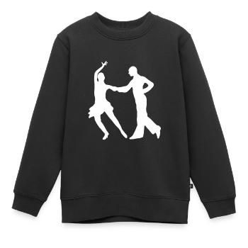 Danseur de tango danse couple danse salsa cadeau - Sweat Premium enfant bio - noir - Devant - AI Model Kid Female (0cm)