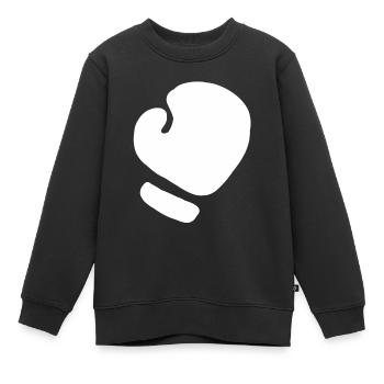 Gants de boxe boxe boxe gants de boxe arts martiaux - Sweat Premium enfant bio - noir - Devant - AI Model Kid Female (0cm)