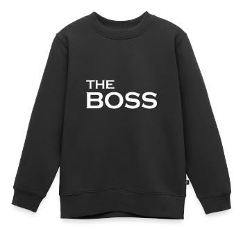 Der Chef - Kinder Premium Organic Sweatshirt - Schwarz - Vorne - AI Model Kid Female (0cm)