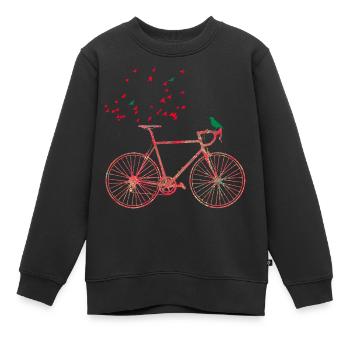 fahrrad e 91 - Kinder Premium Organic Sweatshirt - Schwarz - Vorne - AI Model Kid Female (0cm)