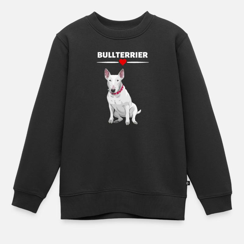Bull terrier - Sweat Premium enfant bio - noir