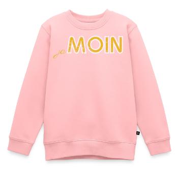 Moin Moin norddeutsche Begrüßung - Kinder Premium Organic Sweatshirt - Rosa - Vorne - AI Model Kid Female (0cm)