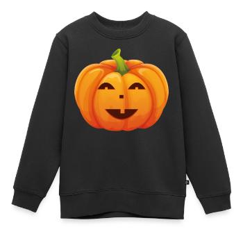 Costume d'Halloween Citrouille - Je suis une citrouille - Sweat Premium enfant bio - noir - Devant - AI Model Kid Female (0cm)